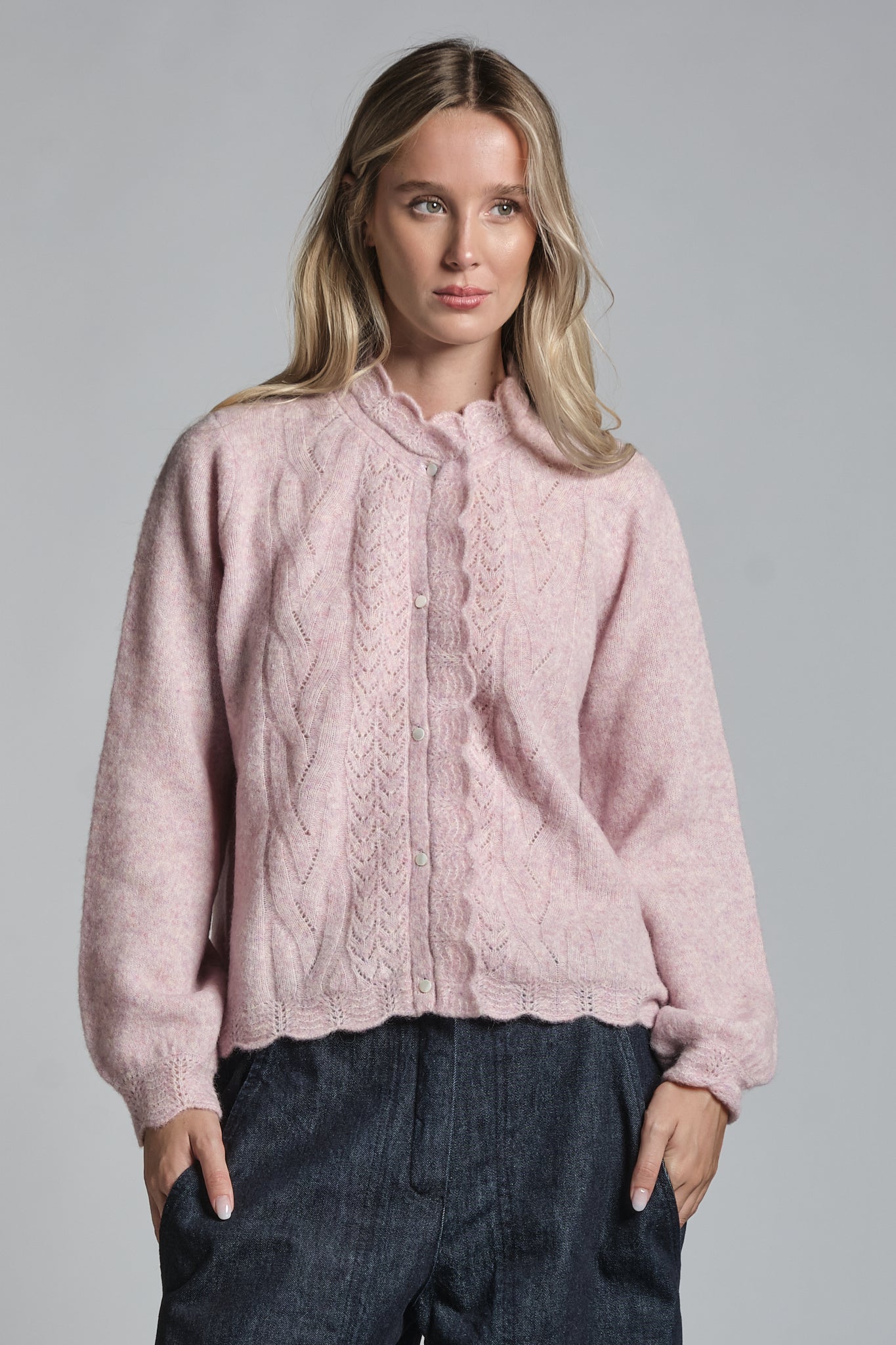 LYANA CARDIGAN IN MIXED ALPACA
