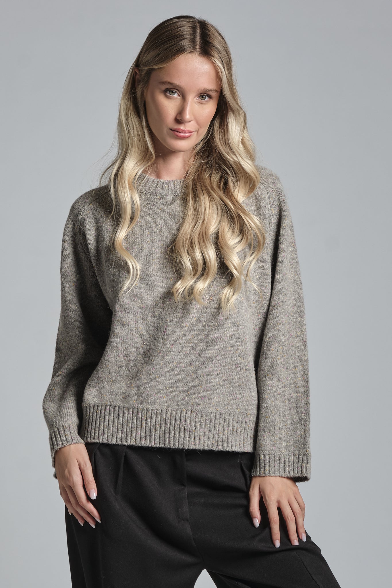GERY TURTLENECK IN SHELLEY WOOL