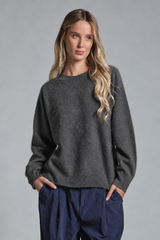 ZOE ROUND NECK IN 100% WOOL