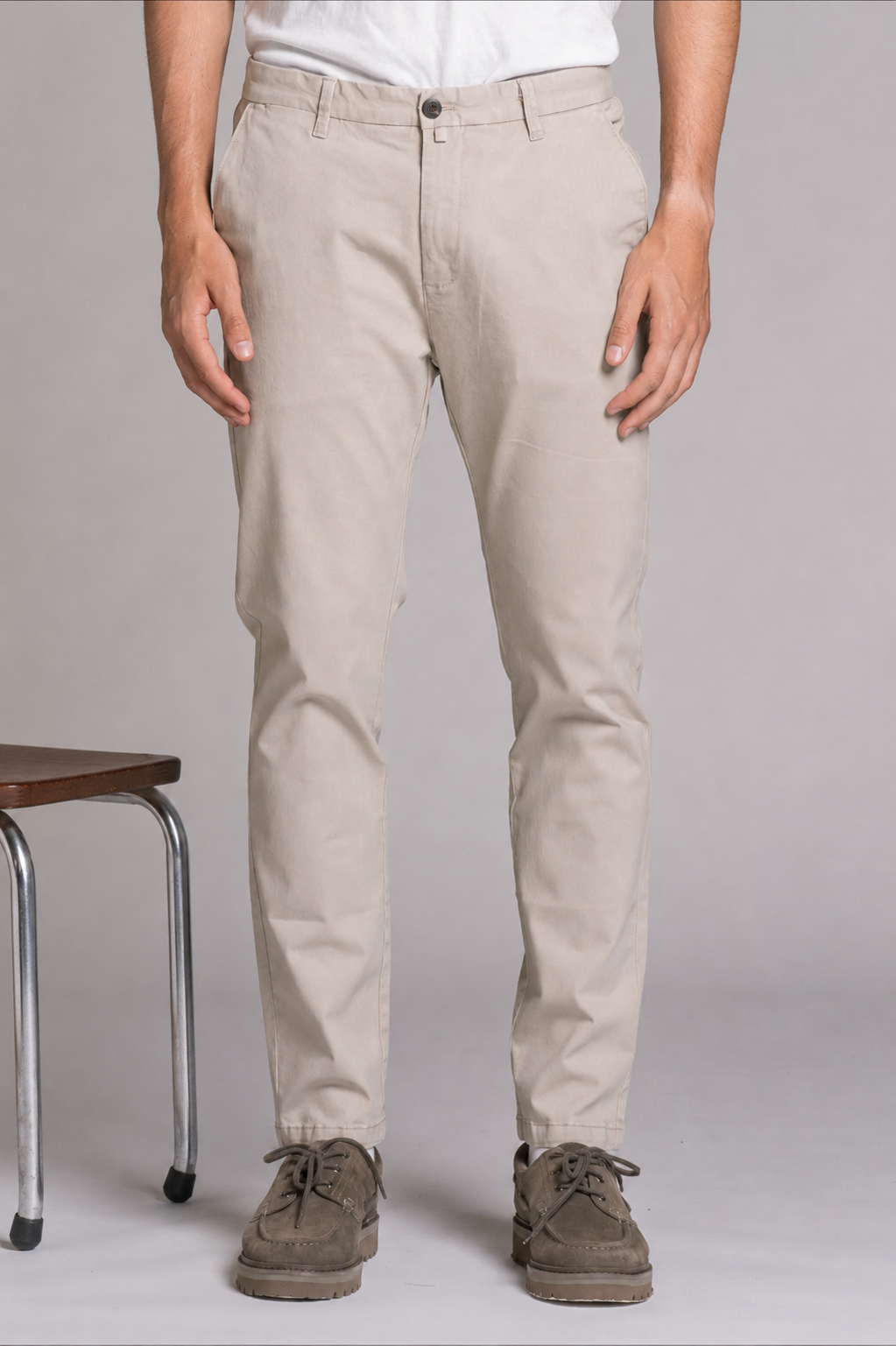 BRAYN CHINO LONG IN TWILL STRECH
