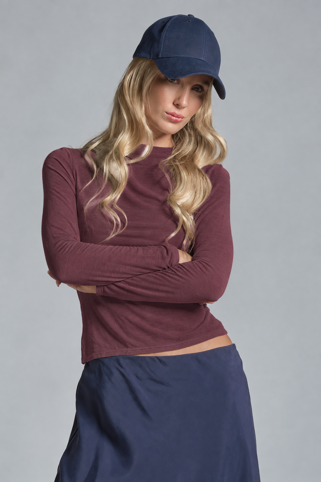 BLANCA T.SHIRT IN MIXED CASHMERE