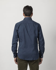 CAMICIA COLLO FRANCESE IN GABARDINA