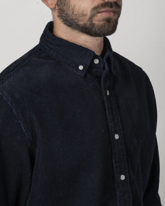CAMICIA BUTTON DOWN IN VELLUTO A COSTE