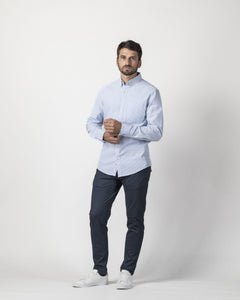 CAMICIA BUTTON DOWN OXFORD A RIGHE
