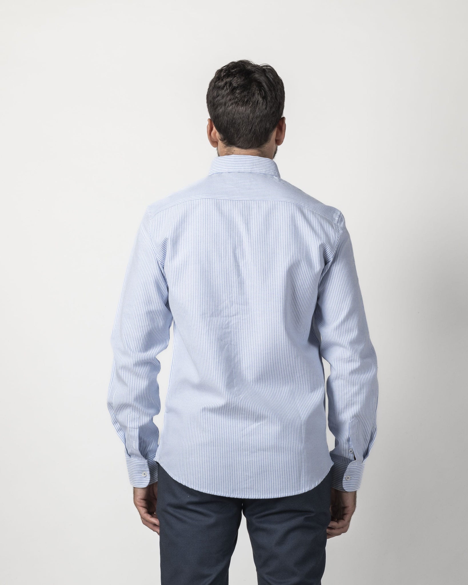 CAMICIA BUTTON DOWN OXFORD A RIGHE