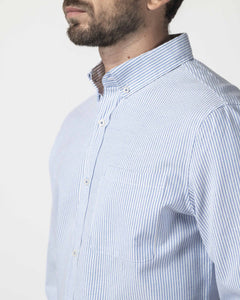 CAMICIA BUTTON DOWN OXFORD A RIGHE