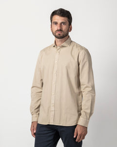 CAMICIA COLLO FRANCESE IN GABARDINA