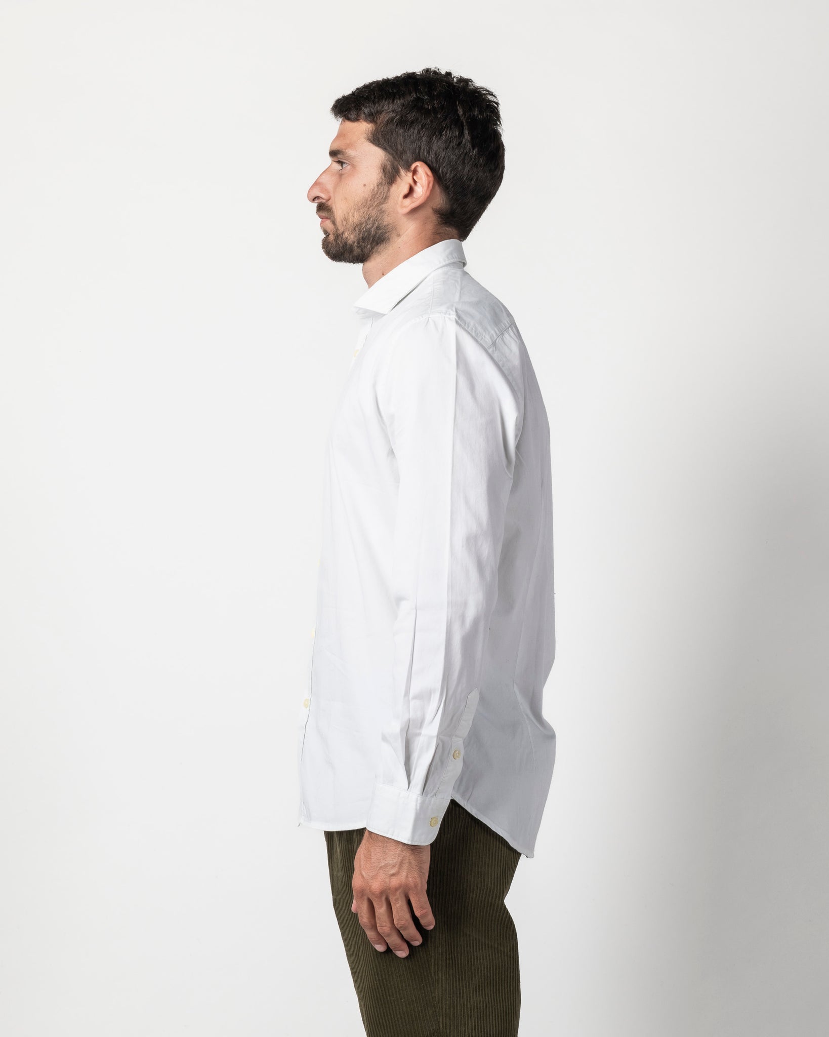 CAMICIA COLLO FRANCESE IN GABARDINA