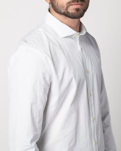 CAMICIA COLLO FRANCESE IN GABARDINA