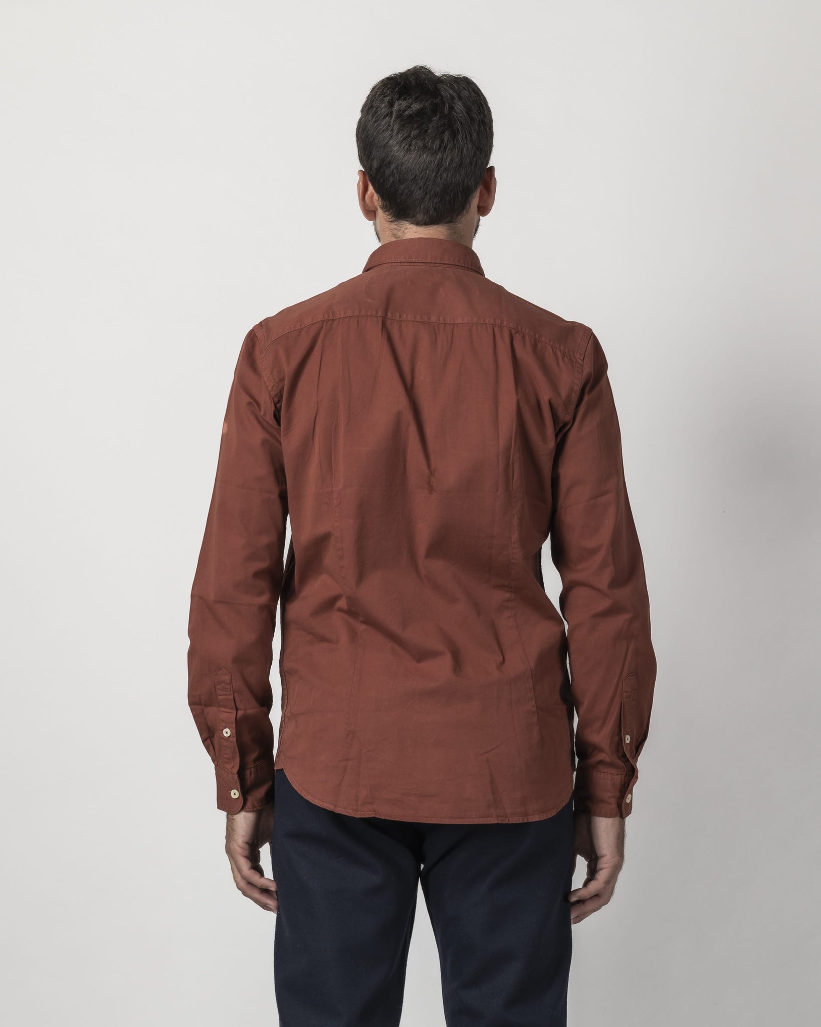 CAMICIA COLLO FRANCESE IN GABARDINA