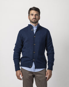 CARDIGAN CHIUSURA BOTTONI MISTO LANA