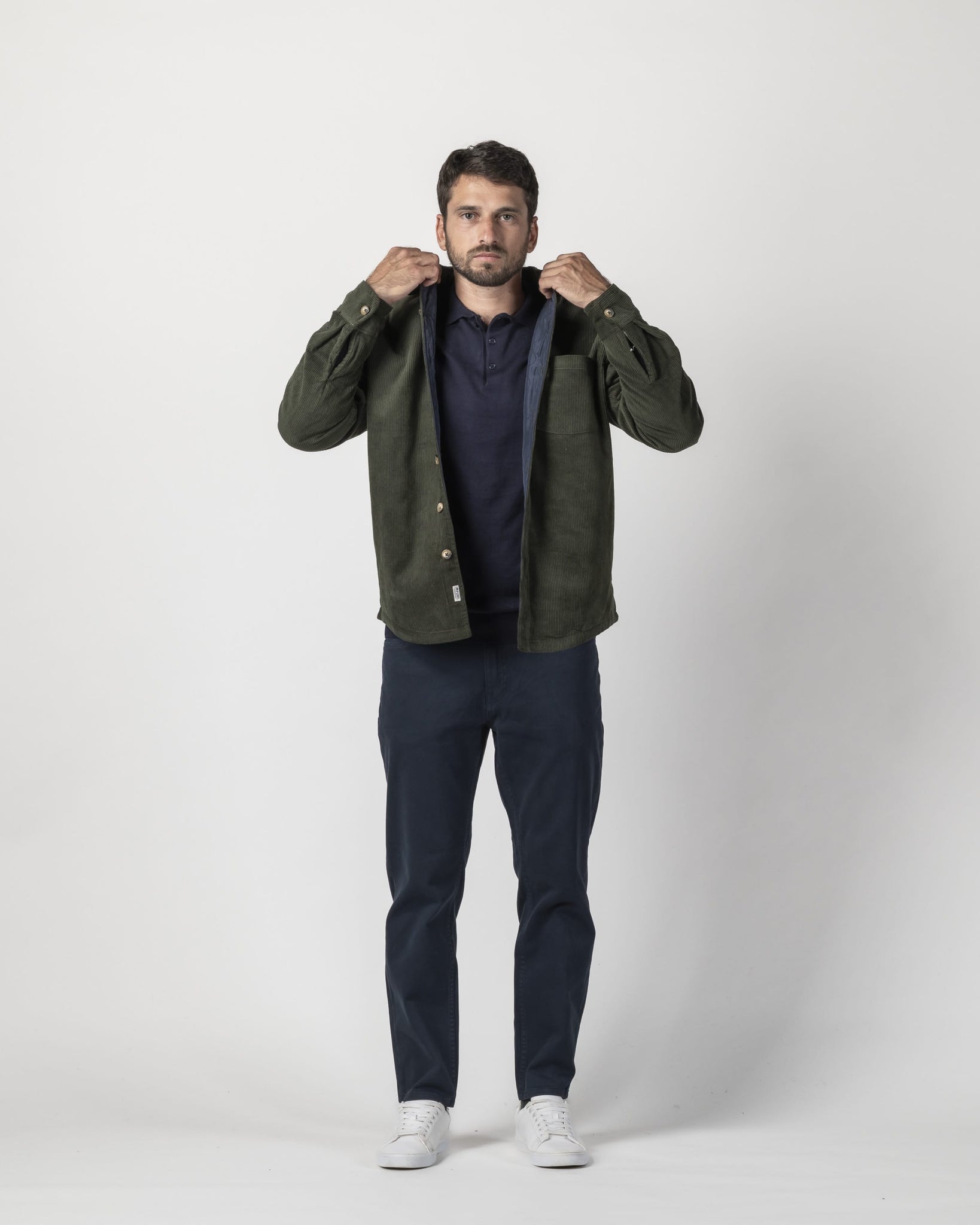 OVERSHIRT VELLUTO A COSTE