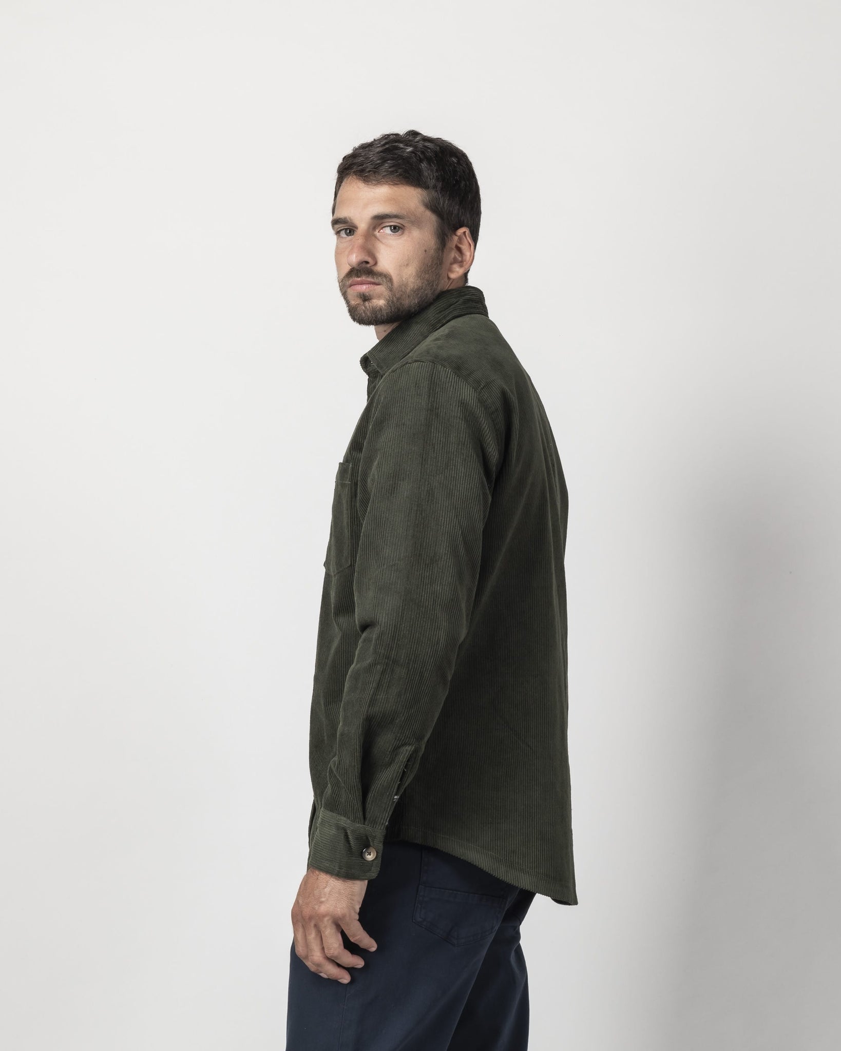 OVERSHIRT VELLUTO A COSTE
