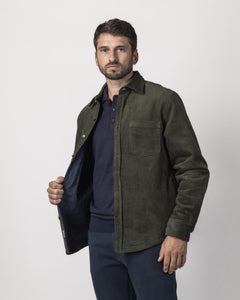 OVERSHIRT VELLUTO A COSTE