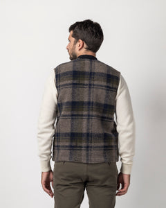 GILET MISTO LANA CON TASCONI