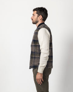 GILET MISTO LANA CON TASCONI