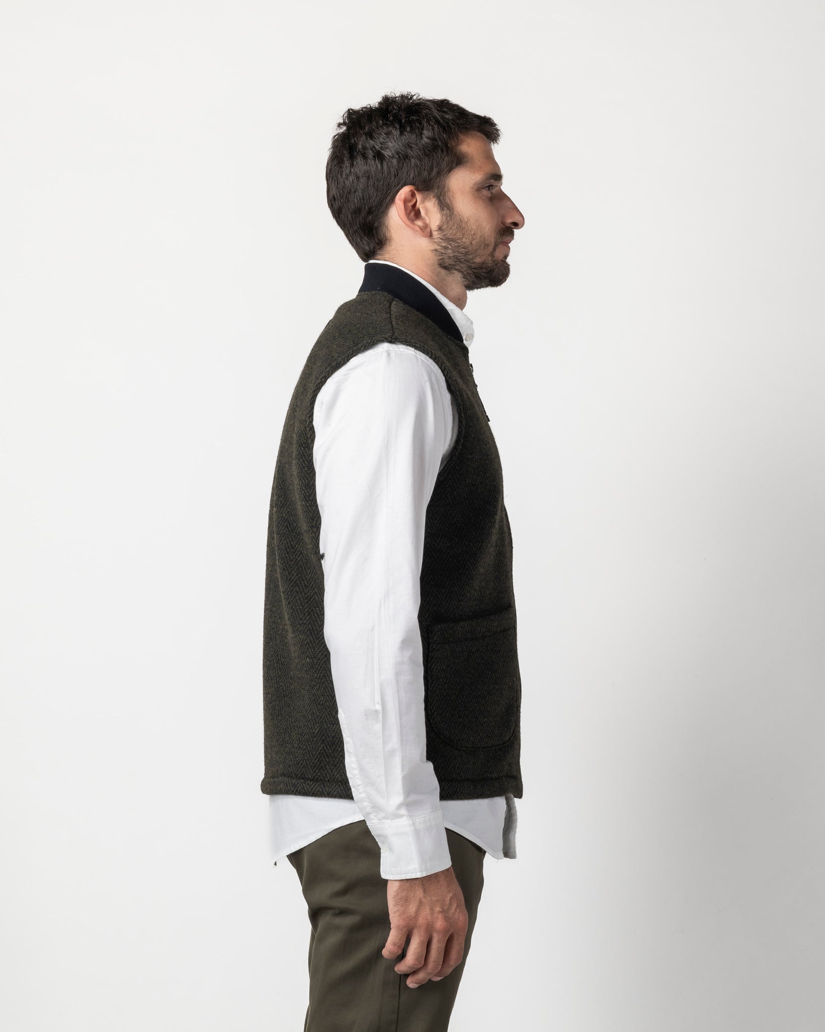 GILET MISTO LANA SPIGATINO