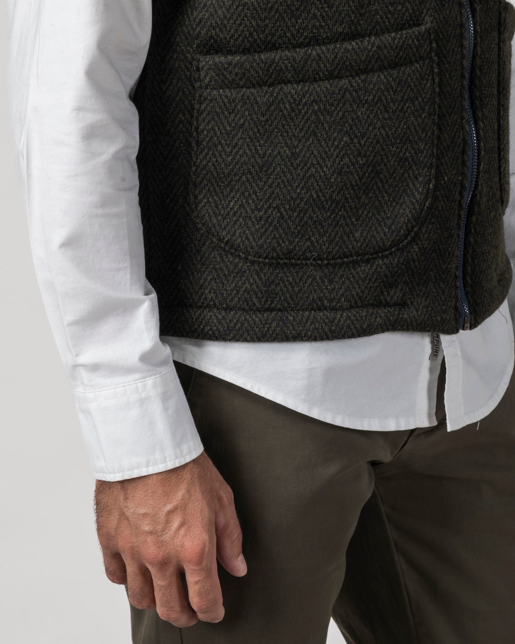 GILET MISTO LANA SPIGATINO