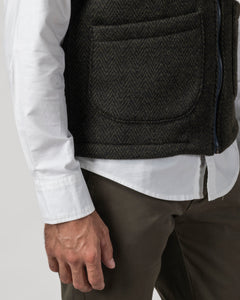 GILET MISTO LANA SPIGATINO