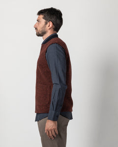 GILET MISTO LANA CON TASCONI