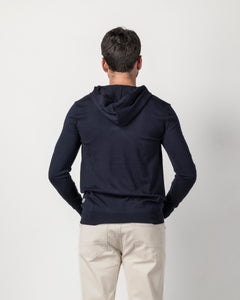 VISCOSE CLOSED HOOD SWEATER