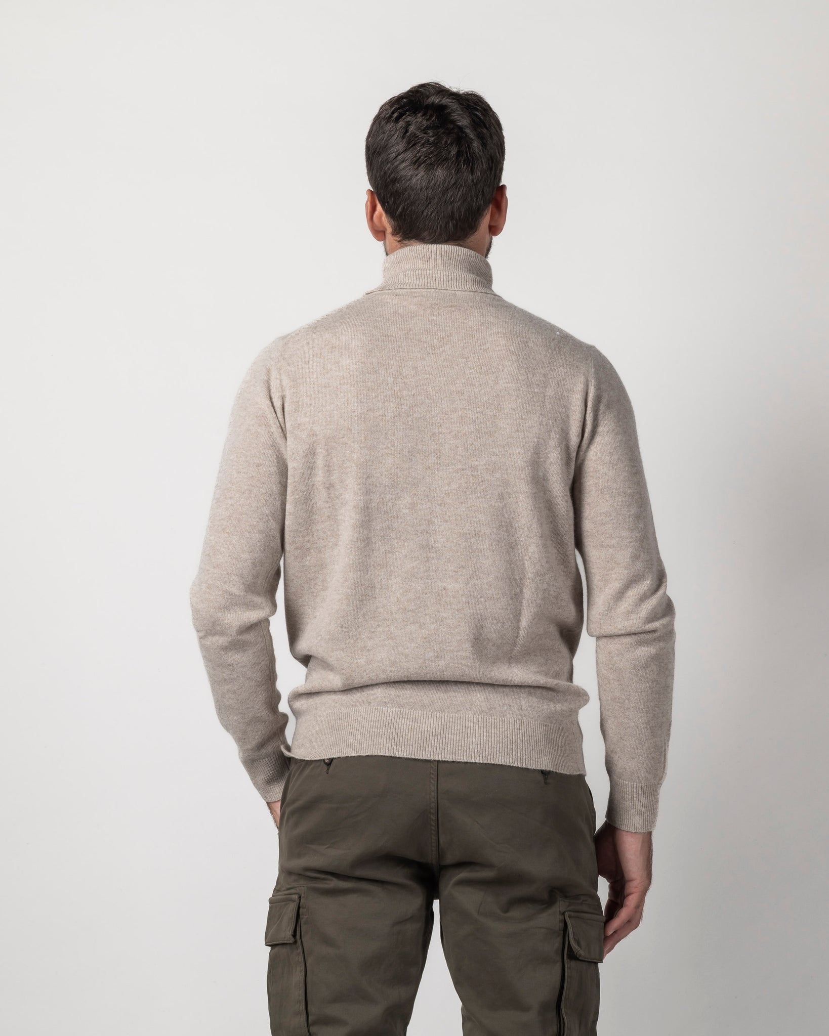PULLOVER COLLO ALTO BLEND CASHMERE