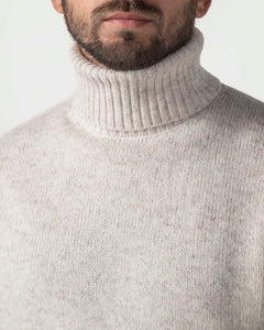 PULLOVER COLLO ALTO IN MOULINE'
