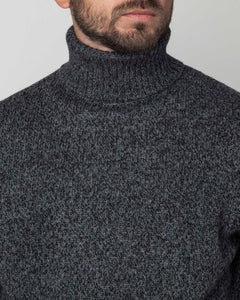 PULLOVER COLLO ALTO IN MOULINE'