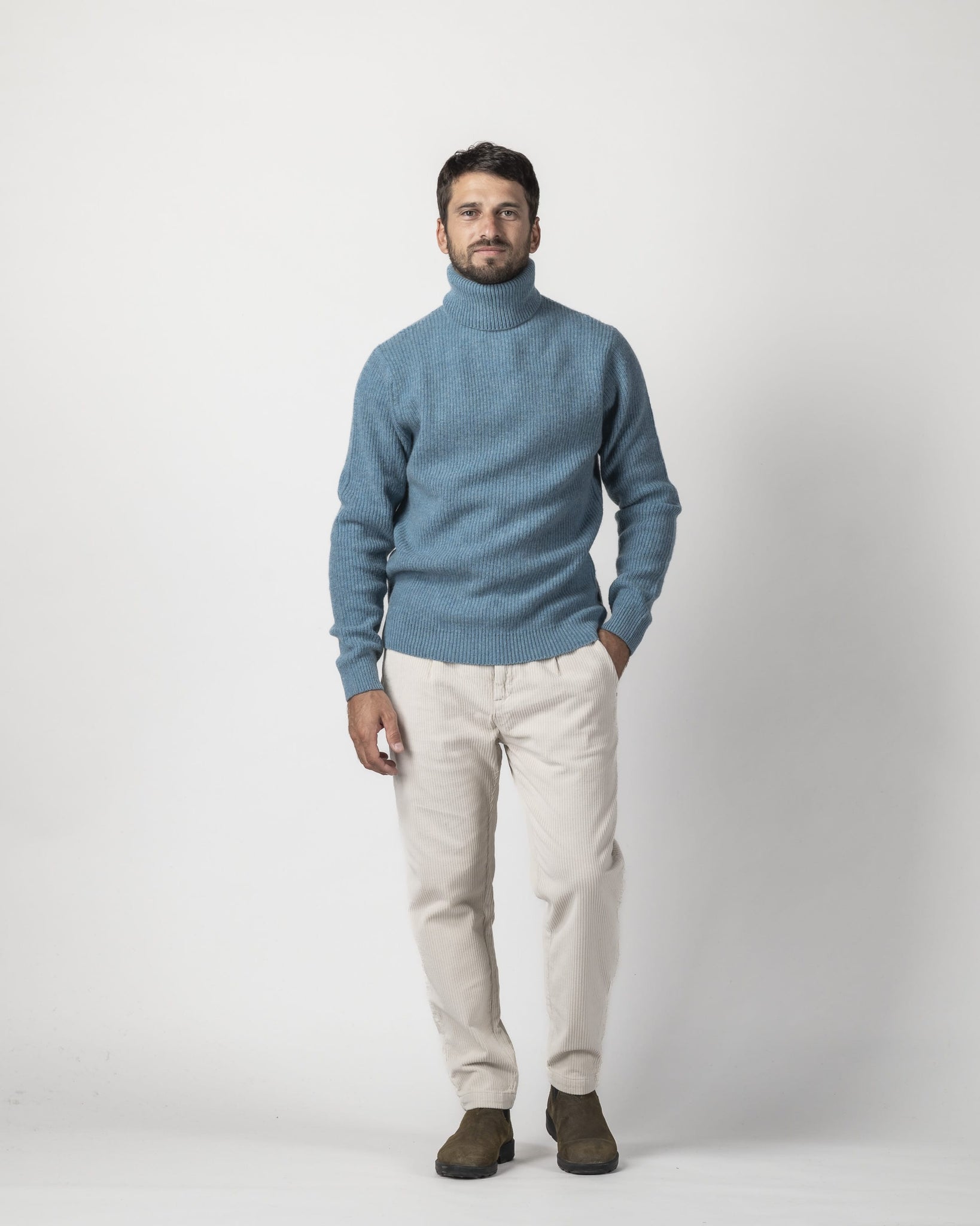 PULLOVER COLLO ALTO COSTA INGLESE