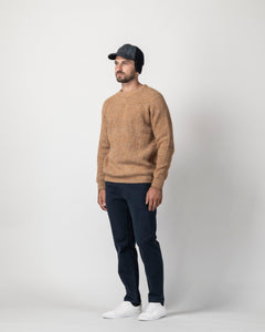 PULLOVER COSTA INGLESE MISTO LANA BOTTONATO