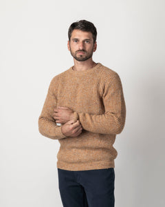 PULLOVER COSTA INGLESE MISTO LANA BOTTONATO
