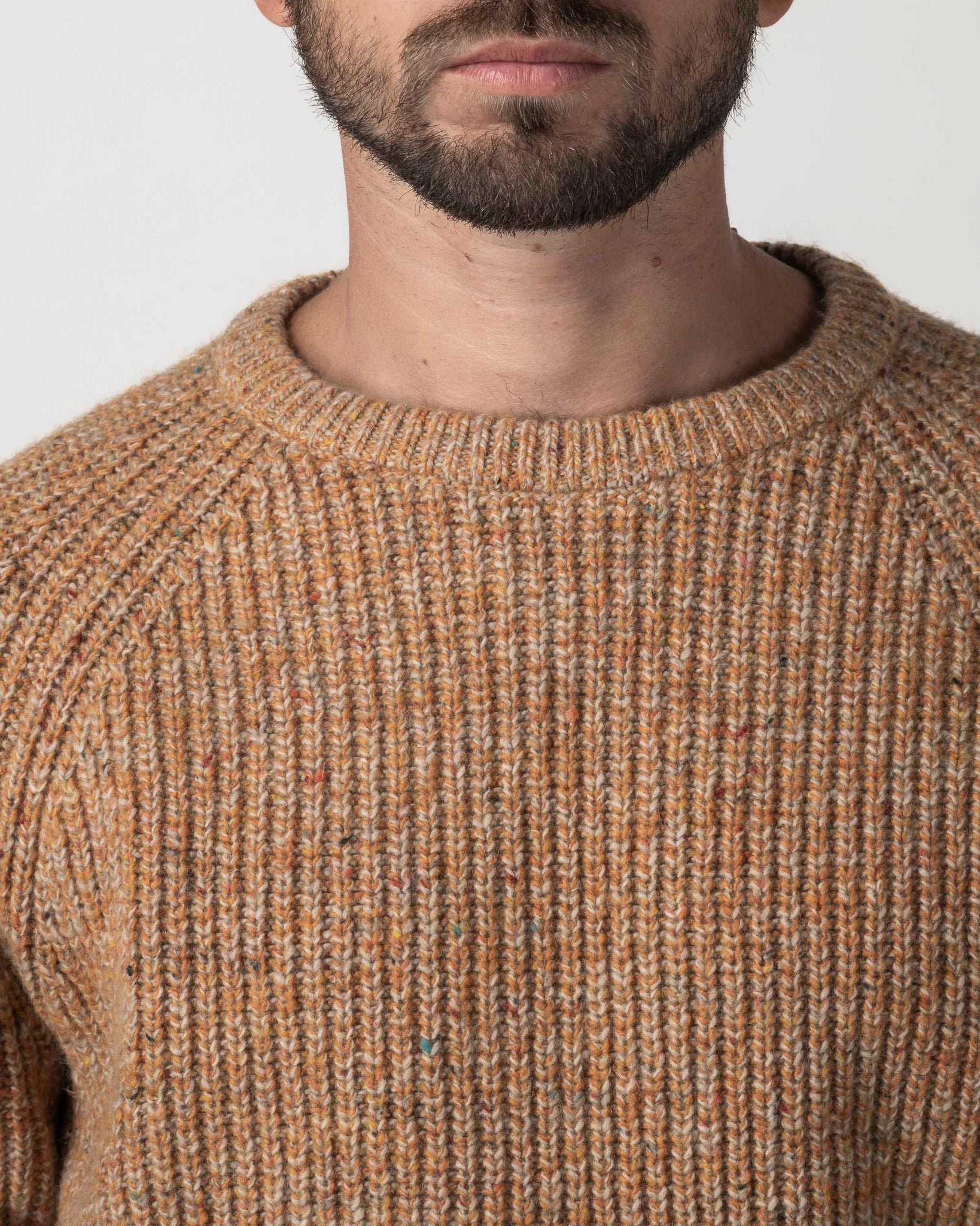 PULLOVER COSTA INGLESE MISTO LANA BOTTONATO