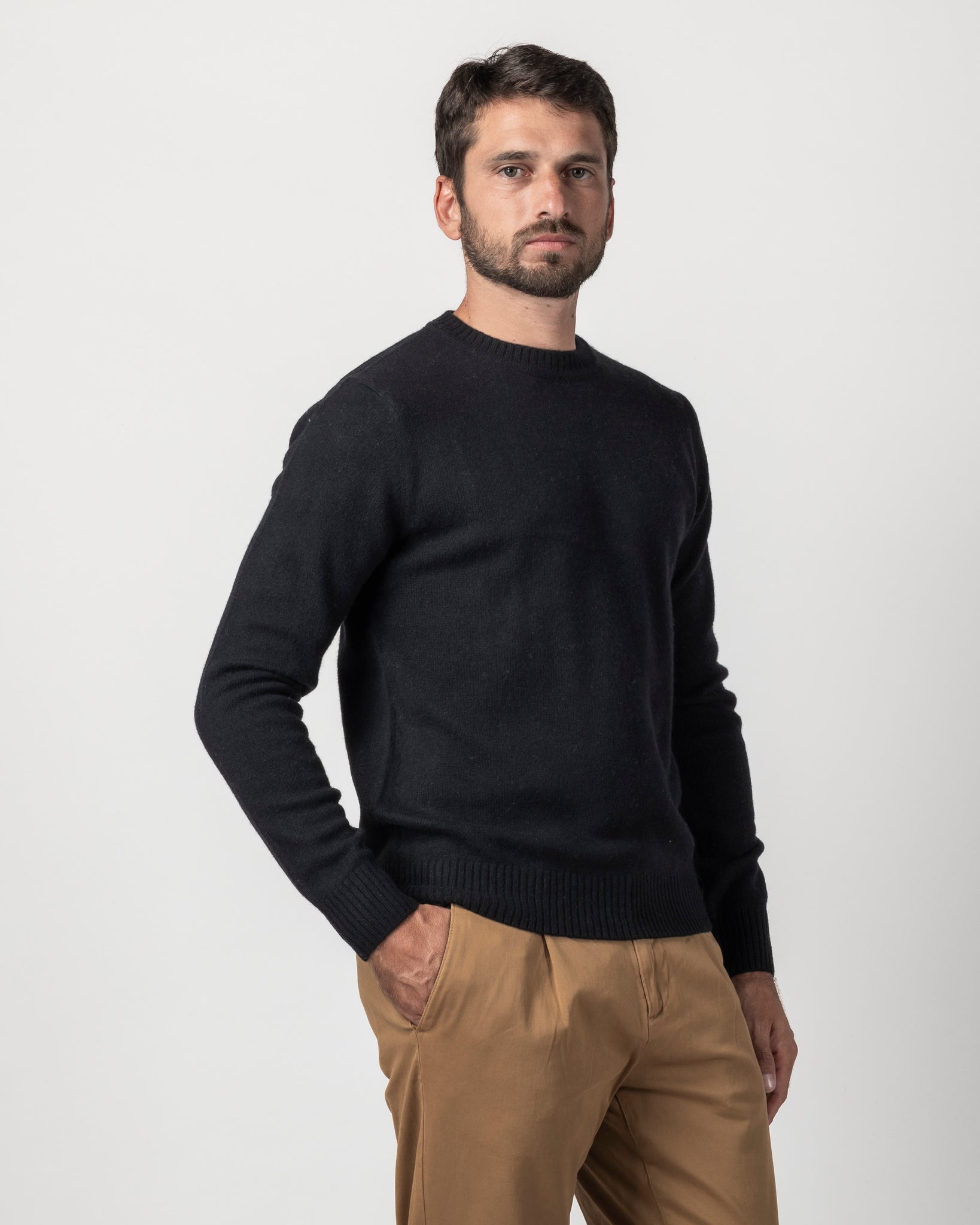 PULLOVER BASIC MISTO LANA