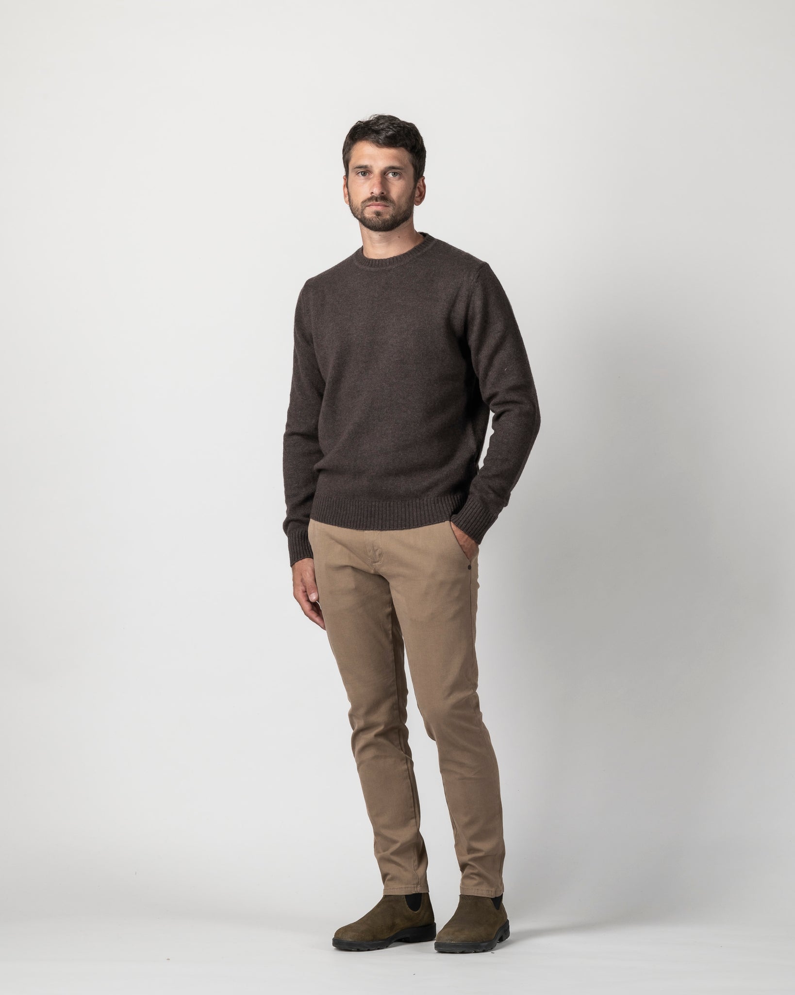 PULLOVER BASIC MISTO LANA