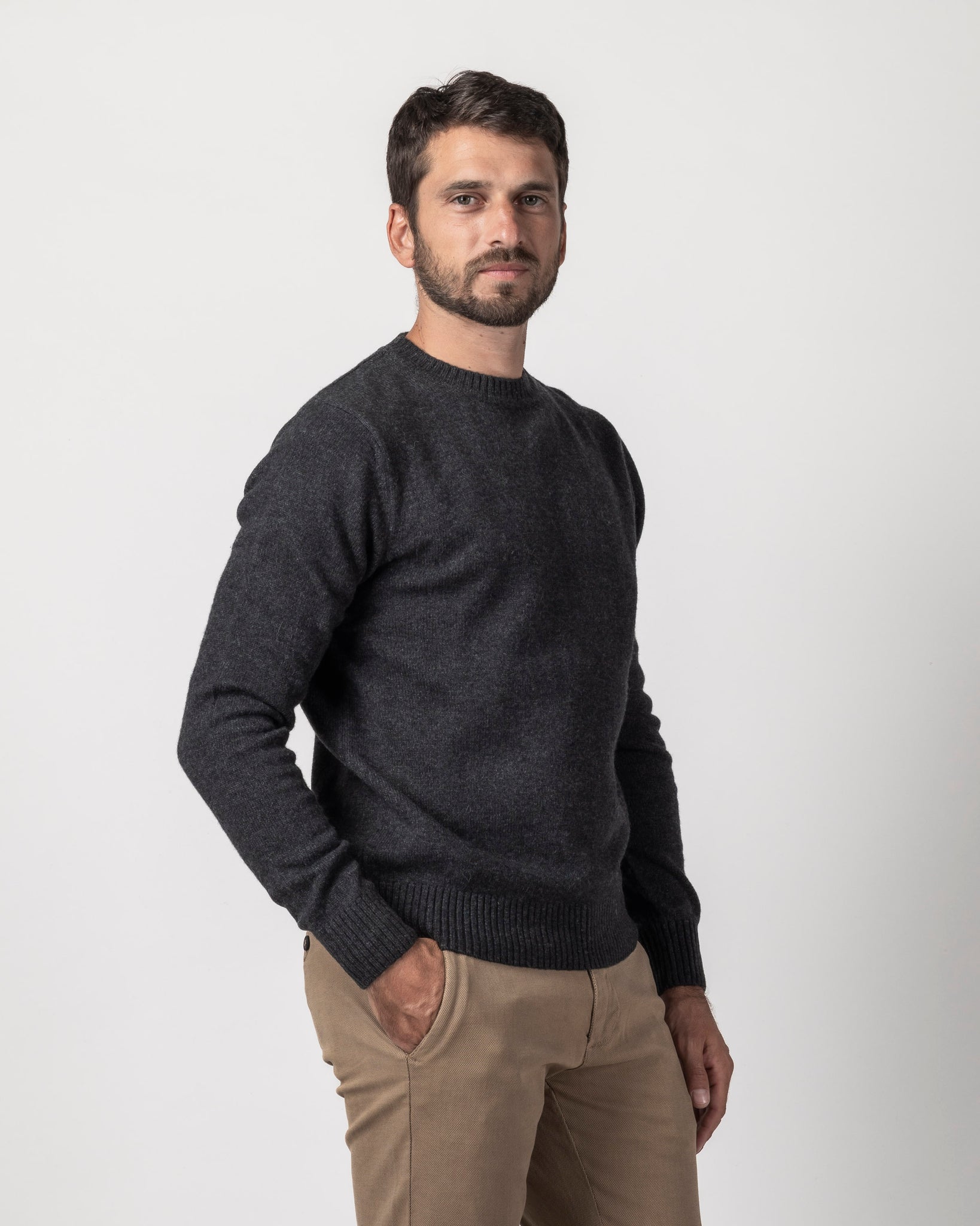 PULLOVER BASIC MISTO LANA