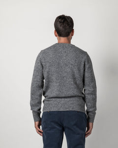 PULLOVER MISTO LANA BOTTONATO