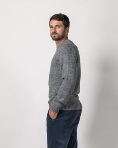 PULLOVER MISTO LANA BOTTONATO