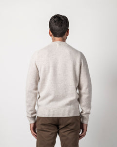 PULLOVER GIROCOLLO IN MOULINE'