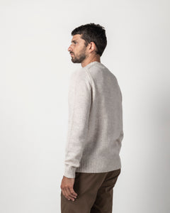 PULLOVER GIROCOLLO IN MOULINE'