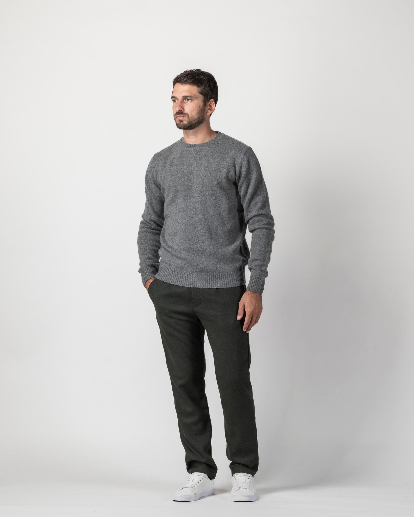 PULLOVER BASIC MISTO LANA