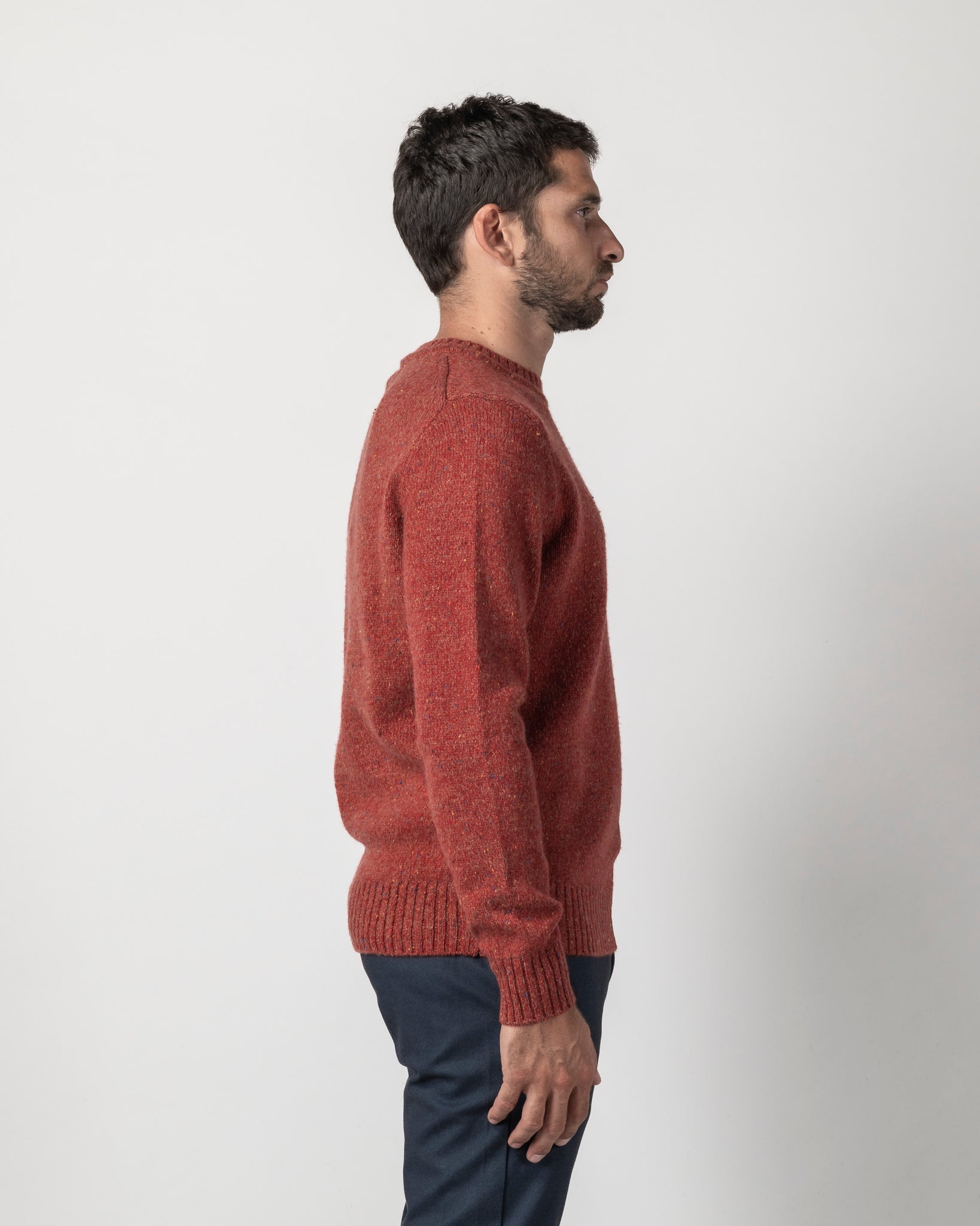 PULLOVER MISTO LANA BOTTONATO