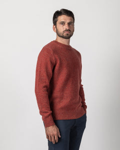 PULLOVER MISTO LANA BOTTONATO