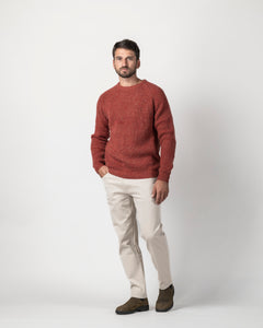 PULLOVER COSTA INGLESE MISTO LANA BOTTONATO