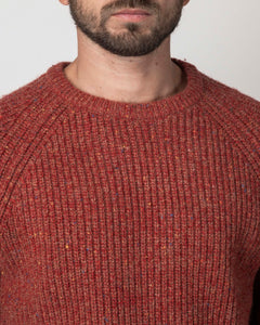 PULLOVER COSTA INGLESE MISTO LANA BOTTONATO