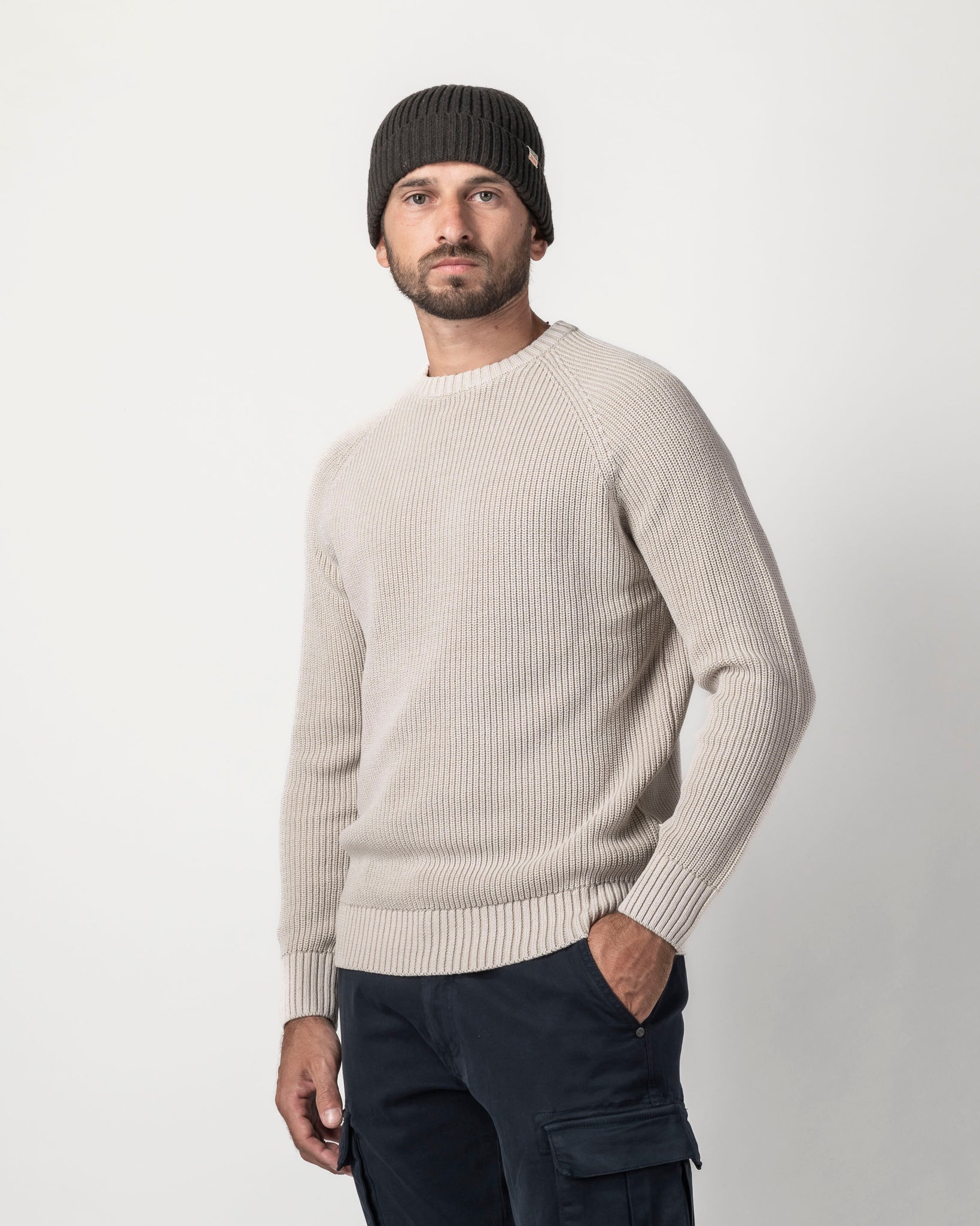 PULLOVER IN COTONE STONE WASH