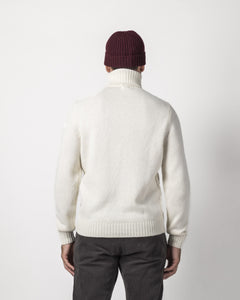 HIGH NECK PULLOVER WITH BRAIDS FRONT