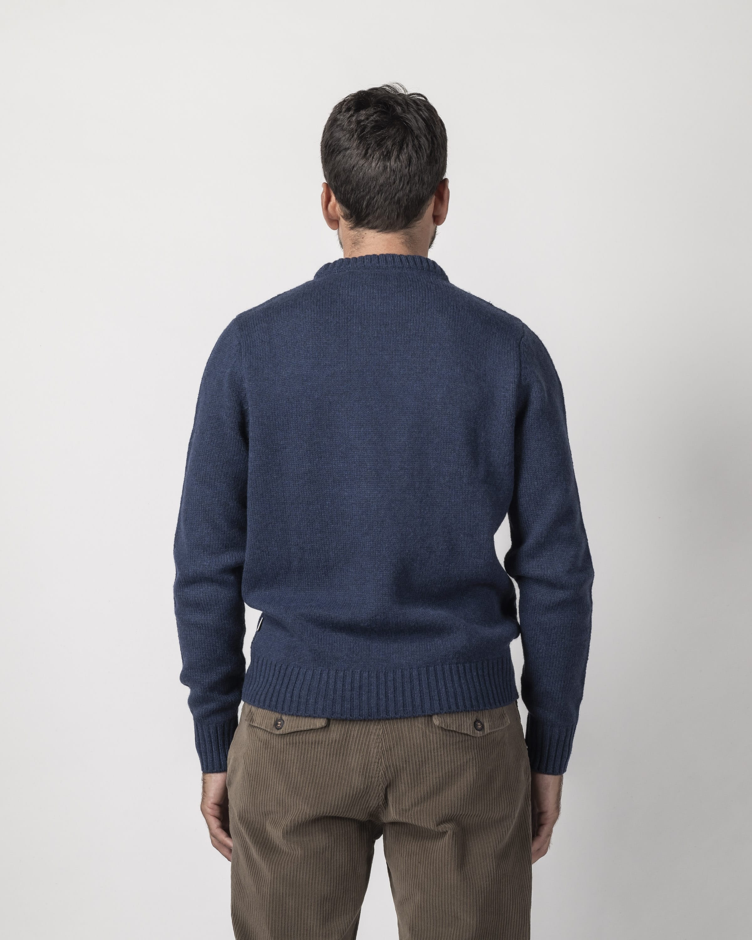 PULLOVER TRECCIA SOLO FRONTE MISTO LANA