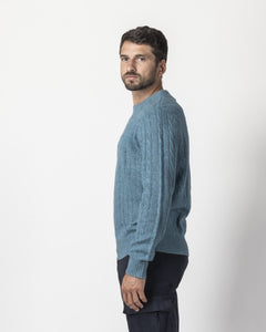 PULLOVER TRECCE MISTO LANA