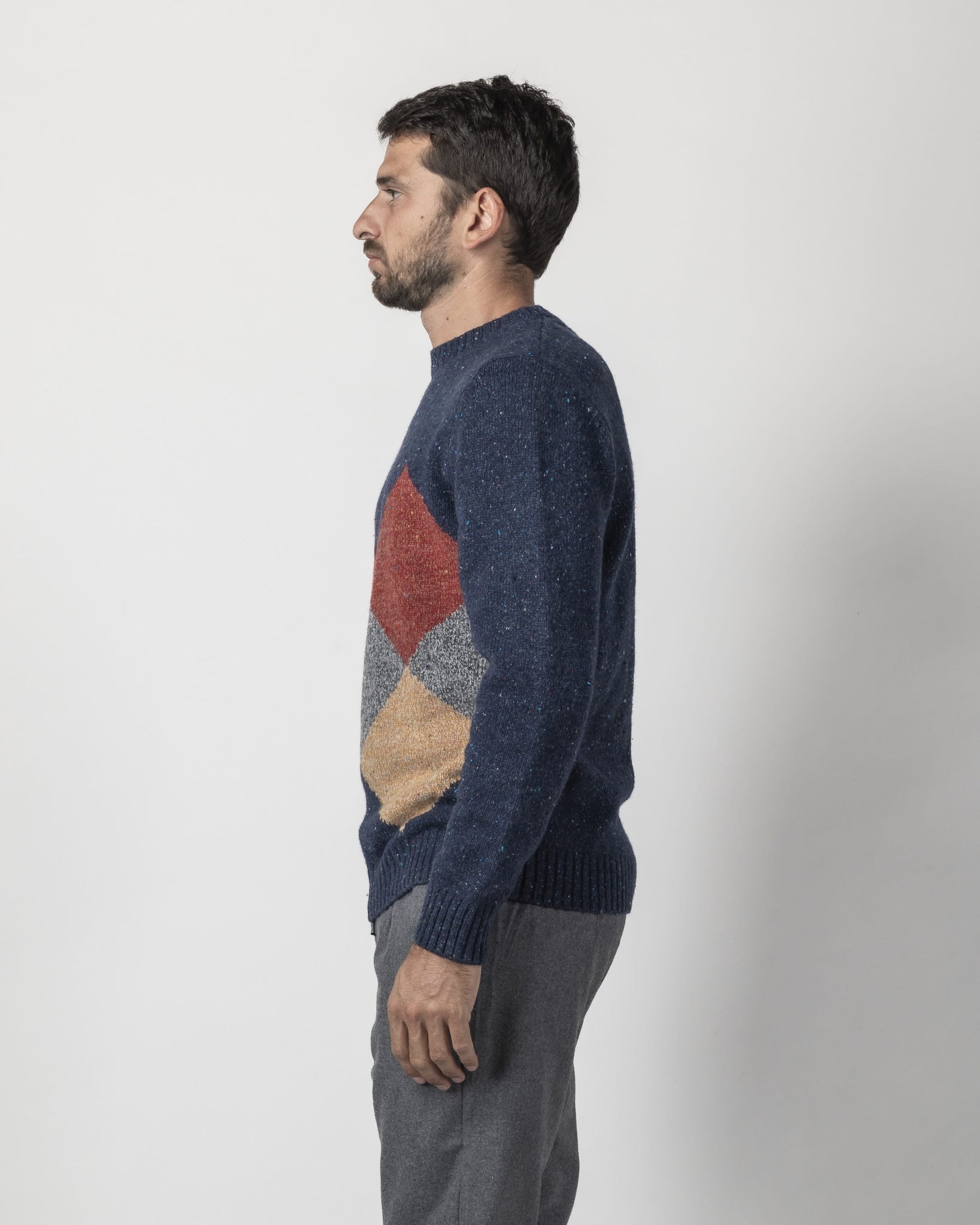 PULLOVER DISEGNO GEOMETRICO SOLO FORNTE