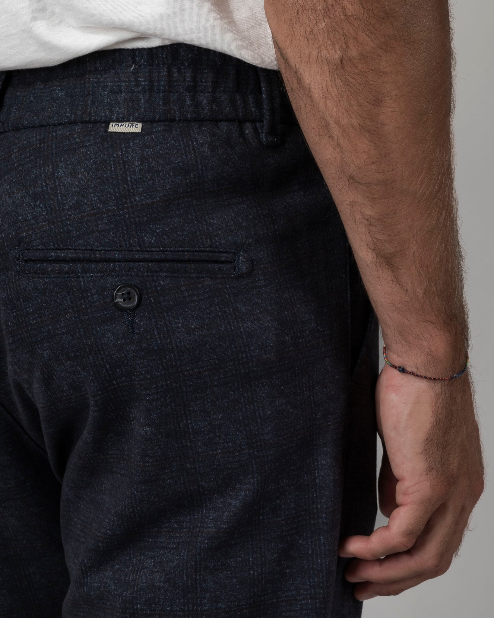 CHINO LONG LACCETTO STAMPA CHECK